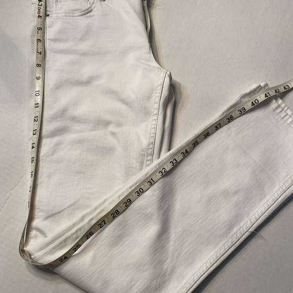 Calvin Klein White Jeans Straight Leg - Picture 3 of 4